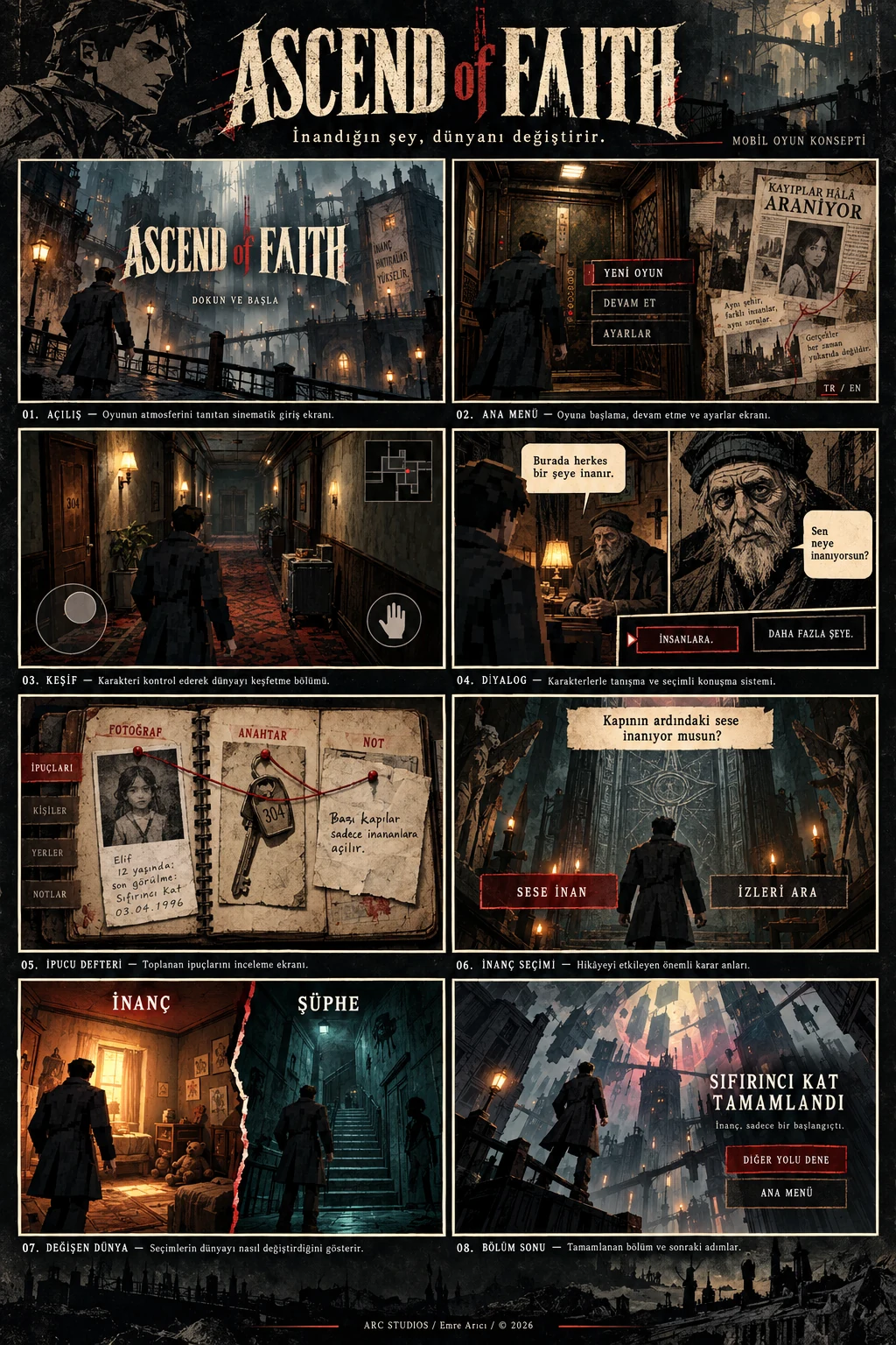 Ascend of Faith proje konsept görseli